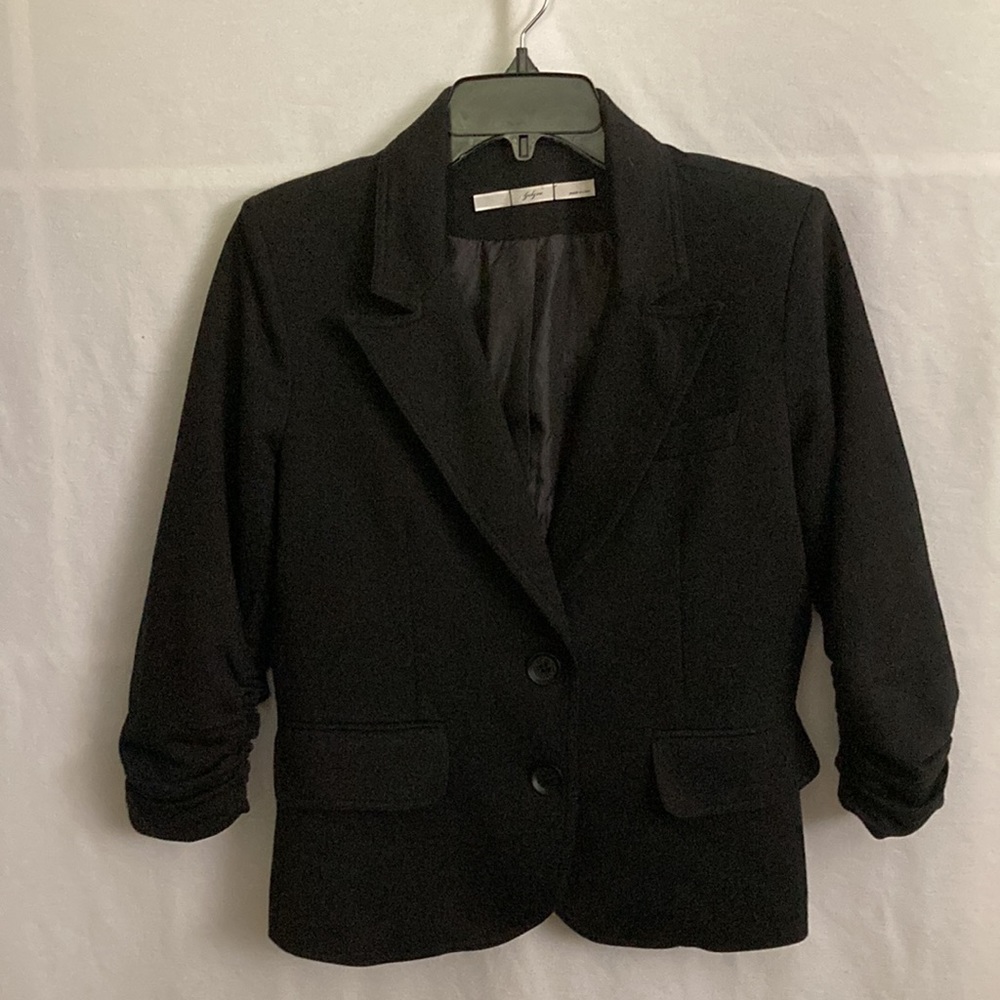 GIBSON Black cropped jacket M